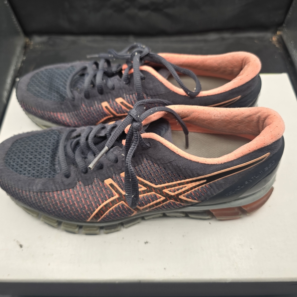 ASICS Women's Running Shoes - Navy and Coral